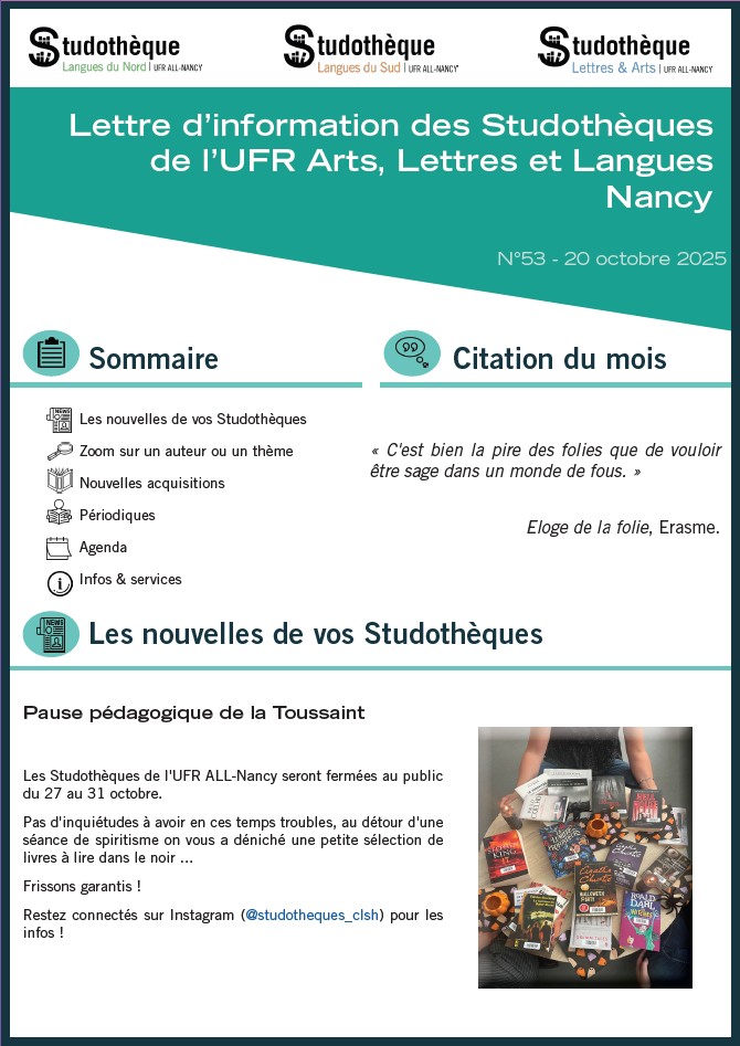 Lettre d'information n°53