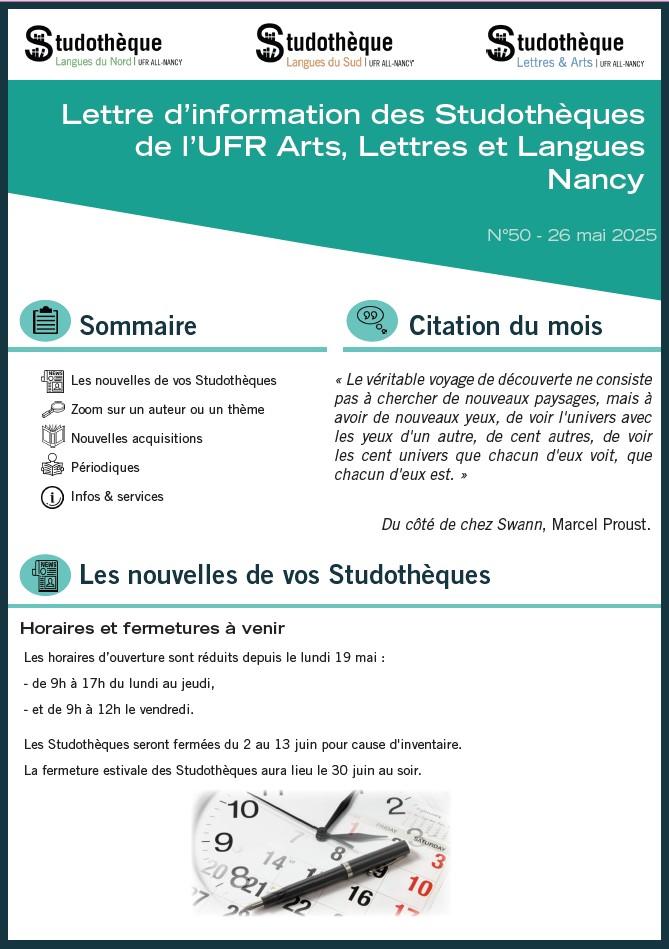 Lettre d'information n°50