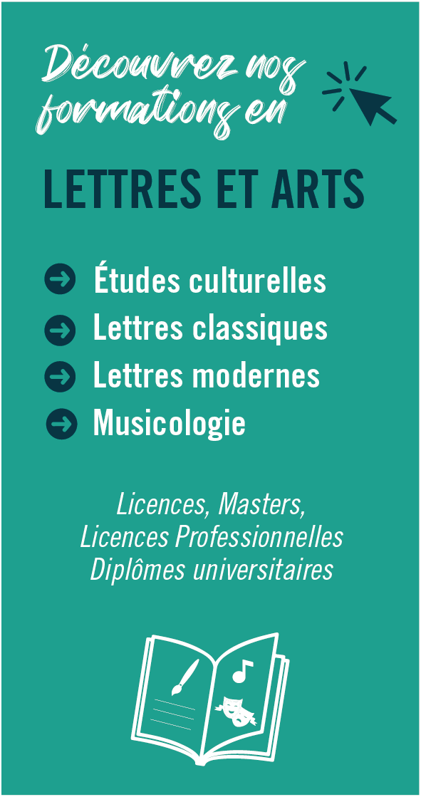 Cliquez ici pour découvrir les formations en Lettres et Arts