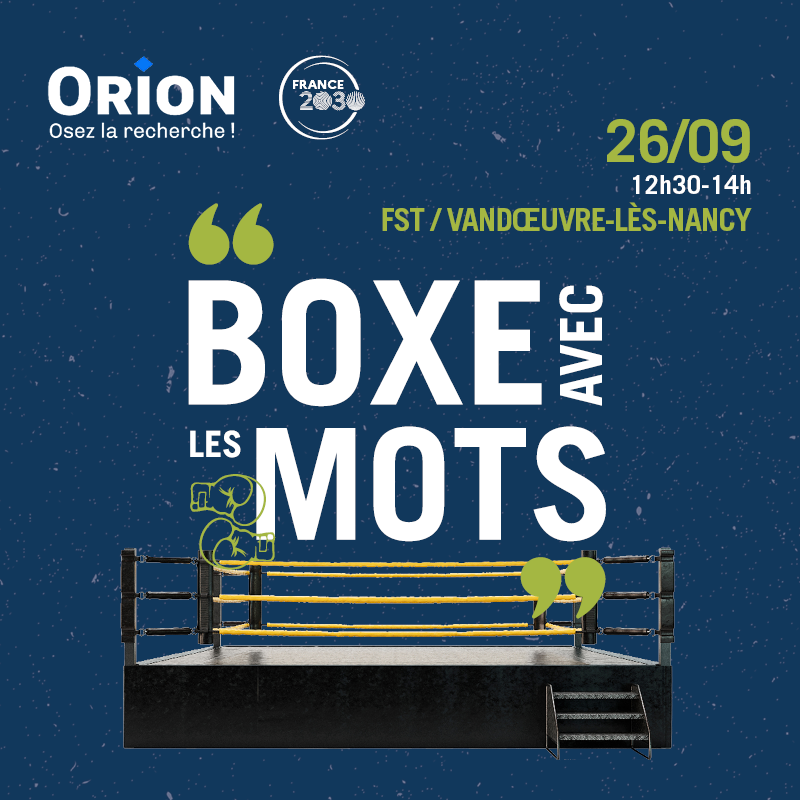 Boxe avec les mots, ring de boxe