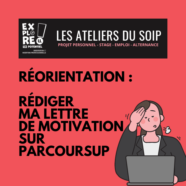 affiche rédiger ma lettre de motivation parcoursup