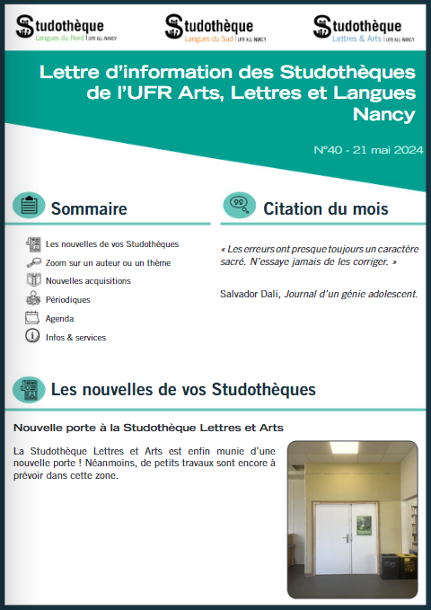 Lettre d'information ALL n°40