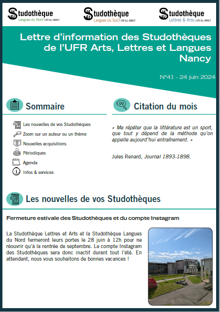 Lettre d'information n°41