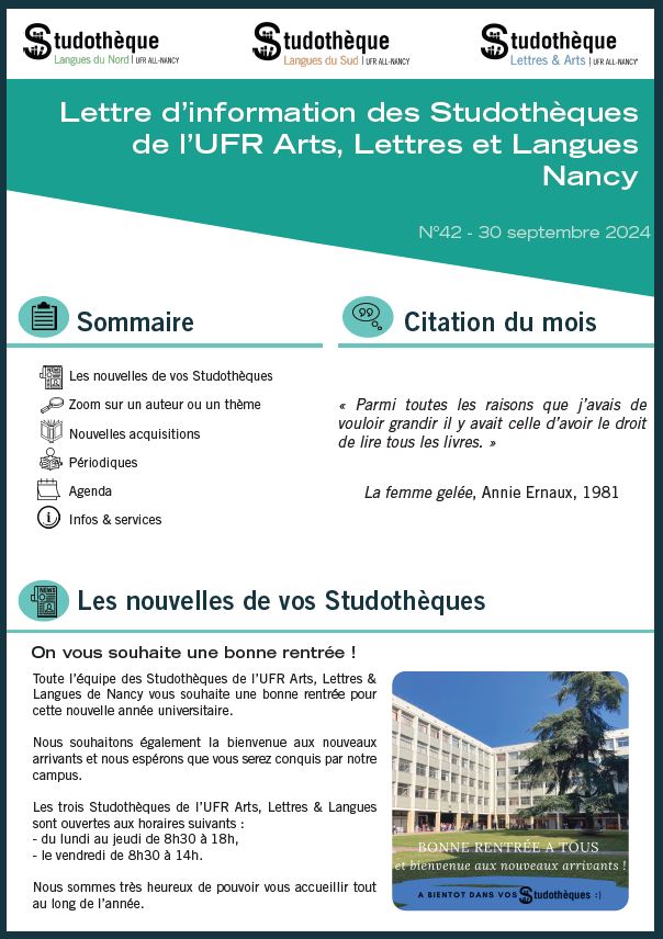 Lettre d'information n°42