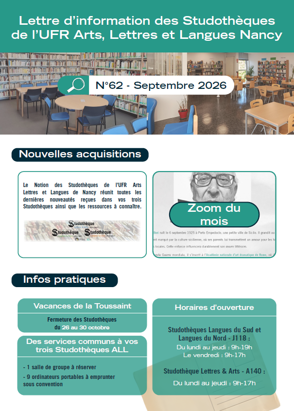 Lettre d'information n°62